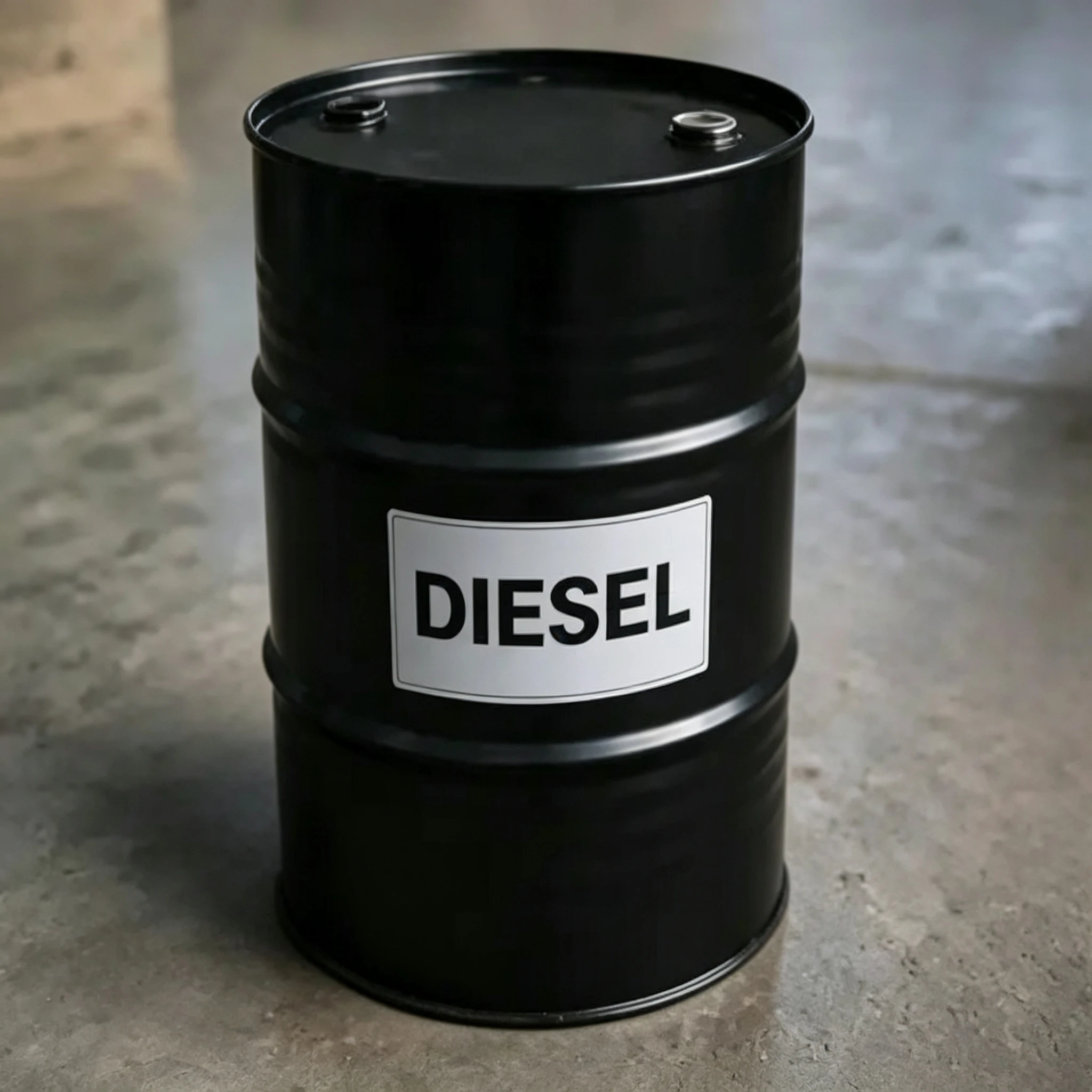Diesel burner with orange flame