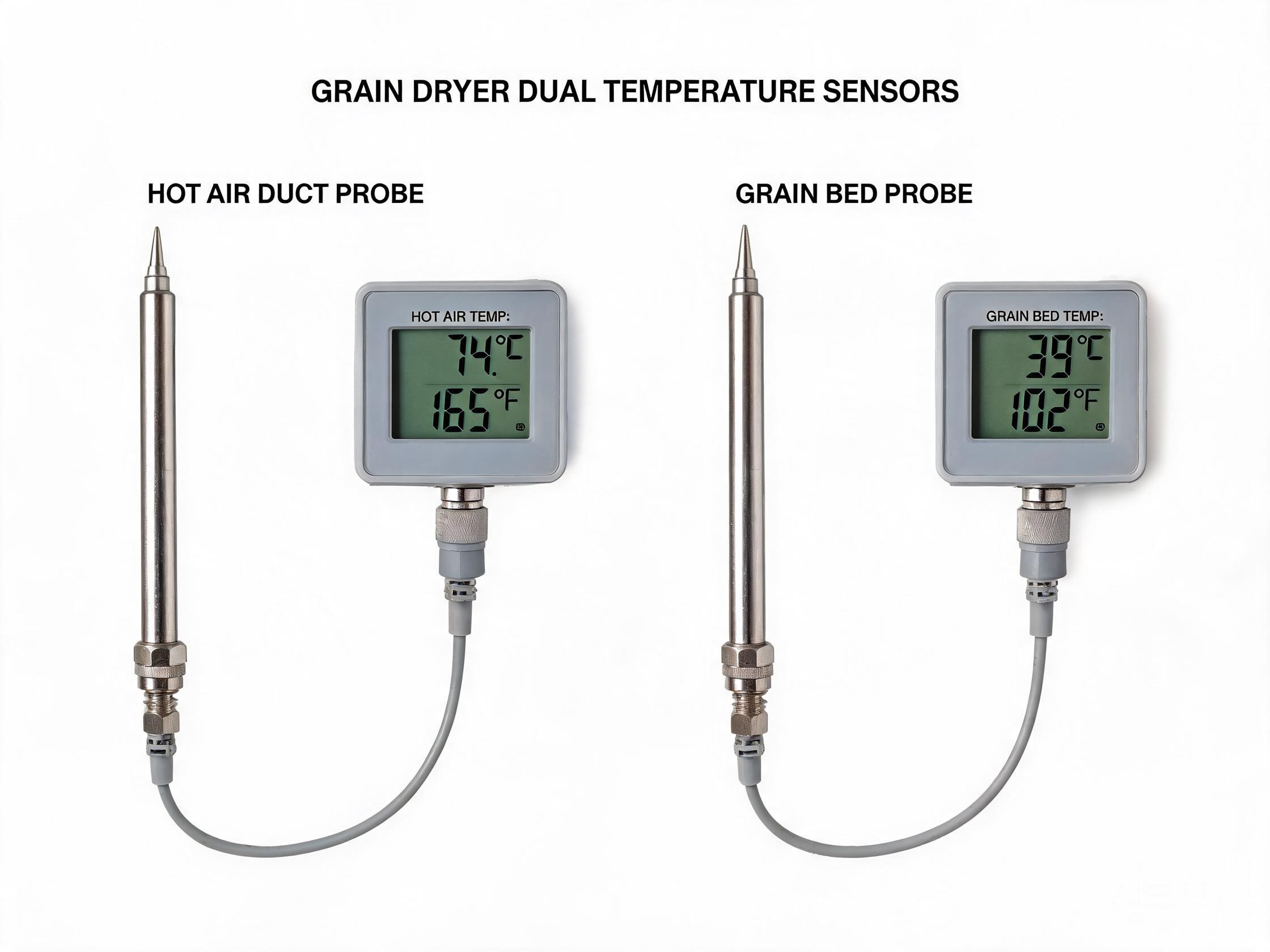 Dual temperature sensors
